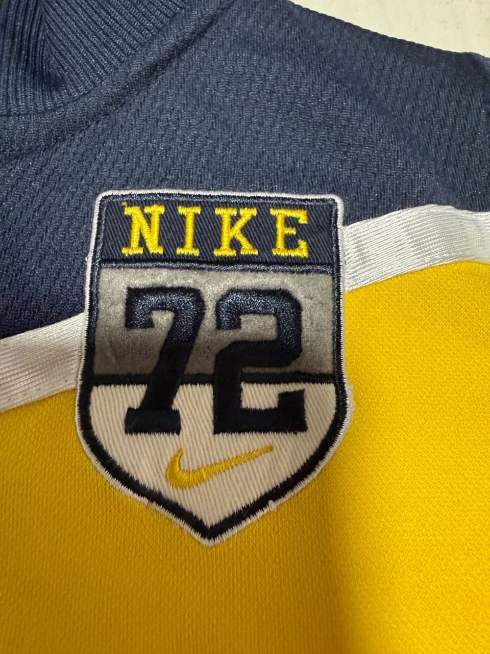 Nike 18M Yellow Blue Zip Up Jacket 72 Logo